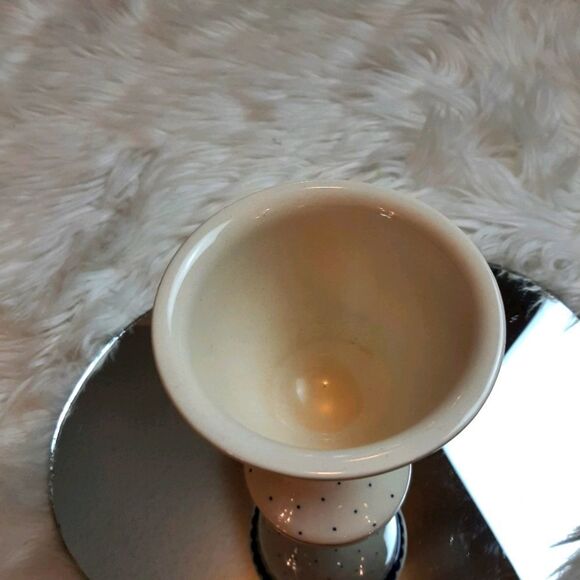 Poland Vintage Pottery Hand Made  Ceramic Goblet  #12 - Picture 7 of 7